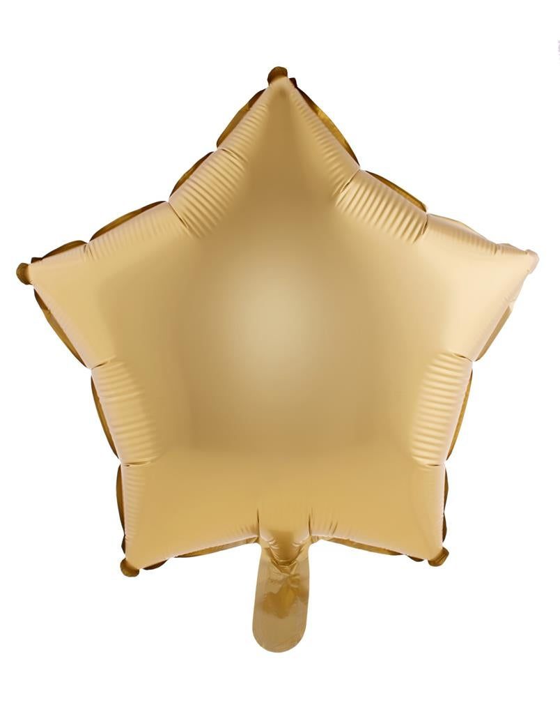 Folienballon Stern 45cm Chrome Gold