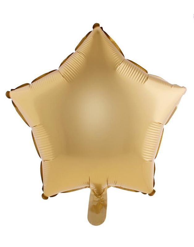 Folienballon Stern 45cm Chrome Gold