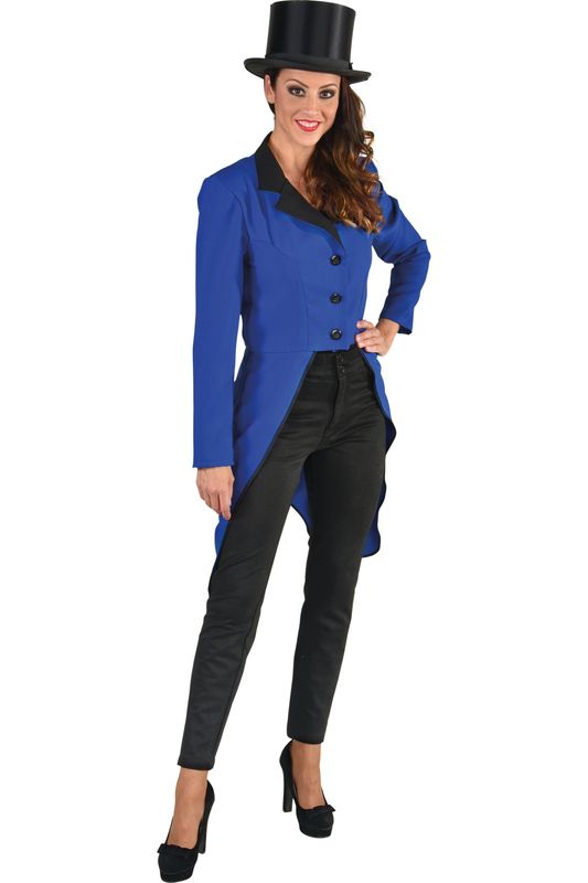 Frack Burlesque Damen Blau