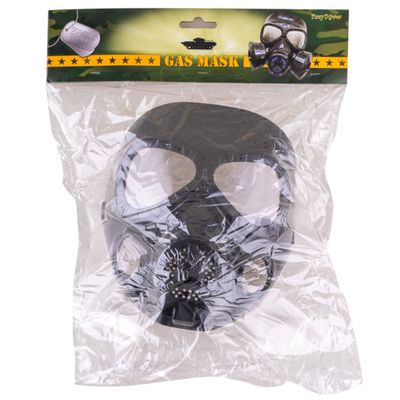 Gasmaske Schwarz PVC