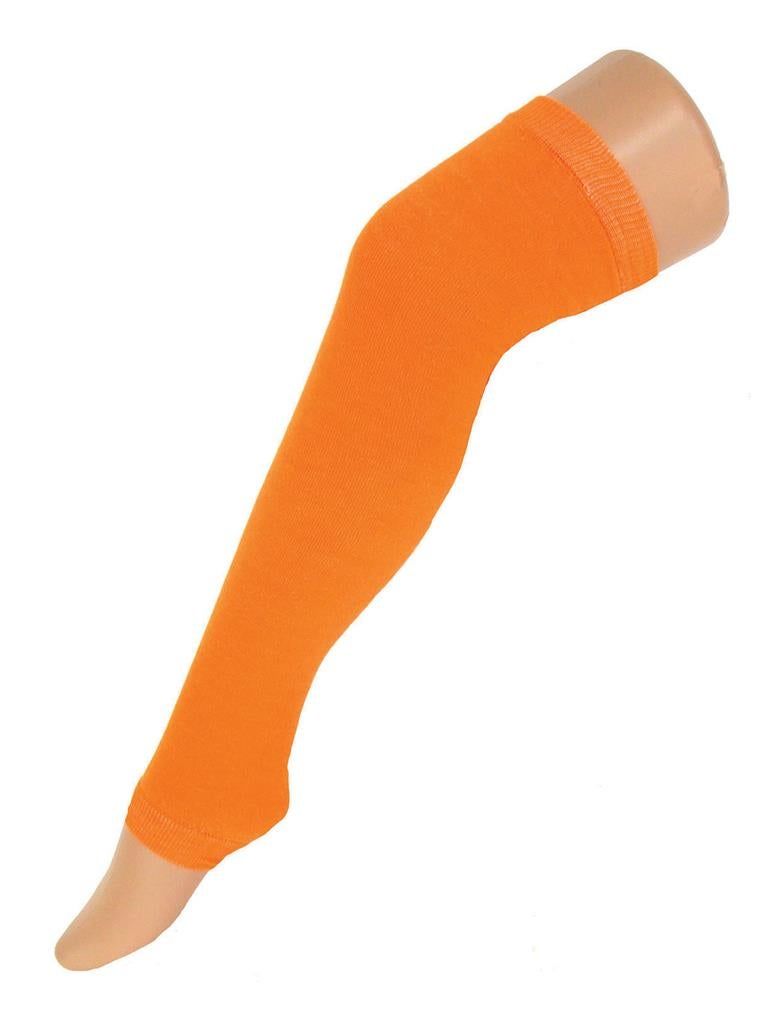 Beenwarmers fluo oranje 60 cm