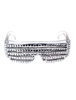 Brille mit Diamanten silber