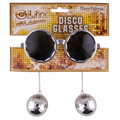 Bril met discoballen