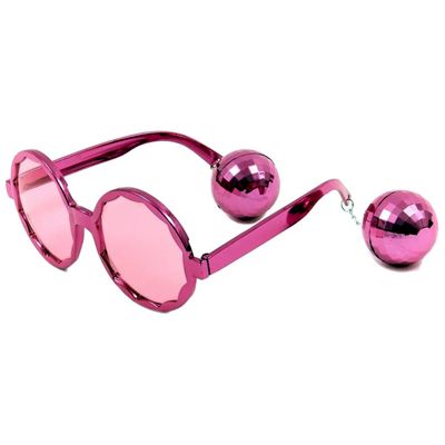 Brille mit Discokugel