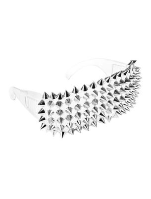 Brille mit Nieten silber