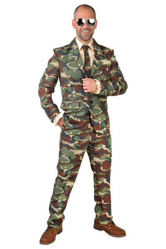 Camouflage Anzug 3-tlg. Herren