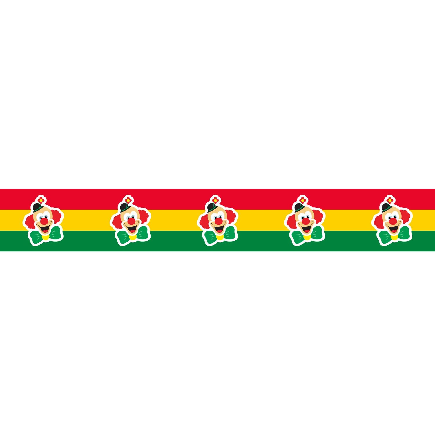 Buntes Zierband in Rot, Gelb und Gr Buntes Zierband in Rot, Gelb und Gr