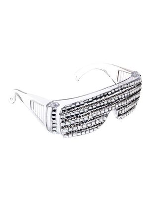 Brille mit Diamanten silber