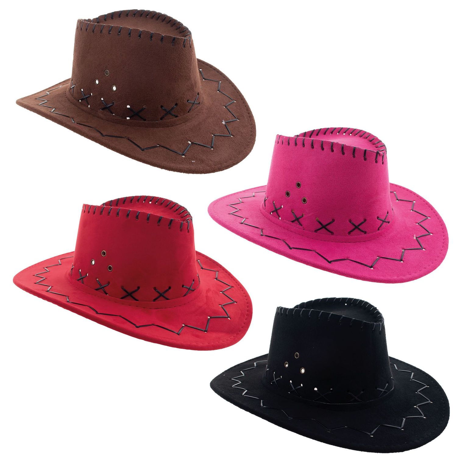 Cowboyhoed Matt 4 kleuren Cowboyhoed Matt 4 kleuren