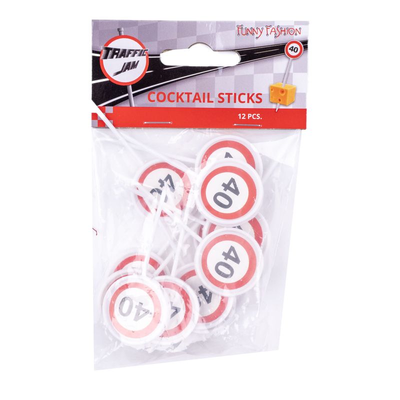Cocktailspieße 40. Geburtstag 12er-Pack