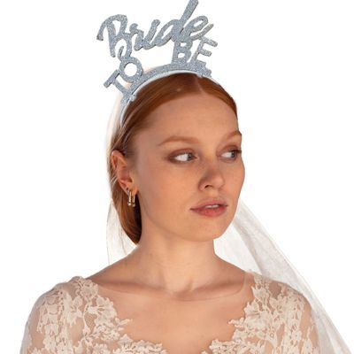 Haarreif mit Schleier BRIDE TO BE
