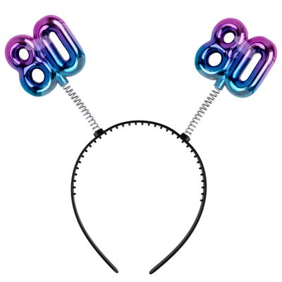 Haarreif 80. Geburtstag Regenbogen Haarreif 80. Geburtstag Regenbogen