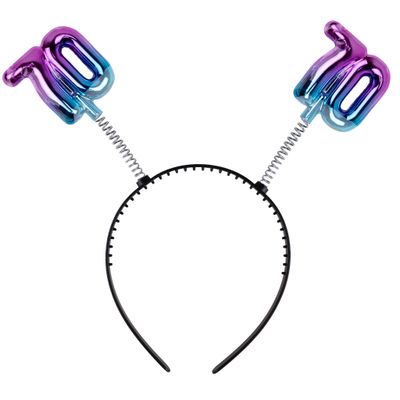 Haarreif 70. Geburtstag Regenbogen