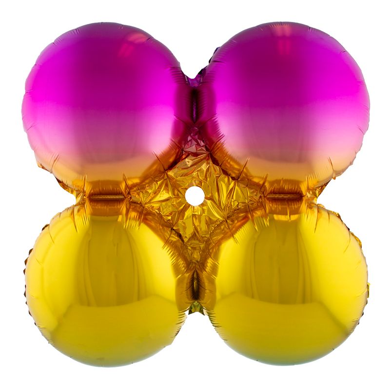 10 Folienballons Rund 43cm Regenbogen für Ballonbogen
