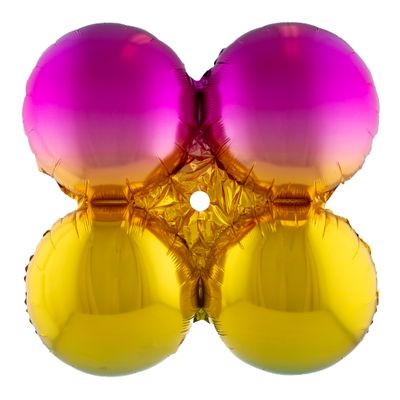 10 folieballonnen voor boog 43m Rond regenboog