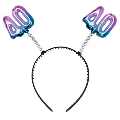 Haarreif 40. Geburtstag Regenbogen Haarreif 40. Geburtstag Regenbogen