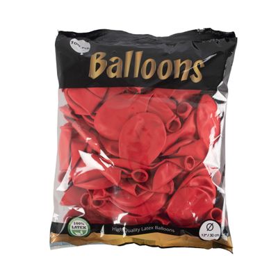 100 ballonnen 30cm Rood