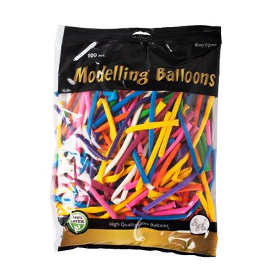 100 Modellierballons Sortiert 140cm