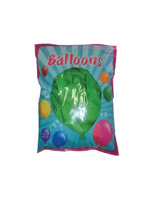 100 Uni Luftballons Grün 30cm