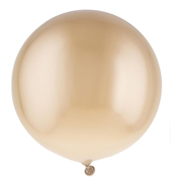 12 ronde ballonnen 35cm chroom Goud 12 ronde ballonnen 35cm chroom Goud