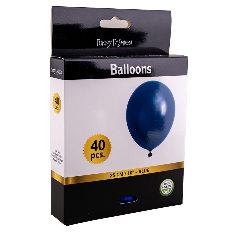 40 Blauwe ballonnen 25cm