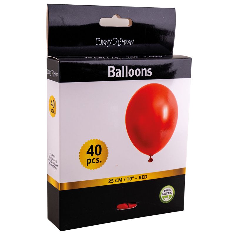 40 Rode ballonnen 25cm