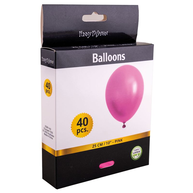 40 Roze ballonnen 25cm