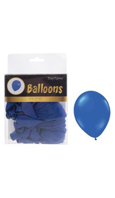 40 Latexballons 25cm Blau