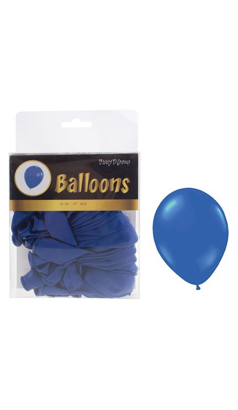 40 Latexballons 25cm Blau