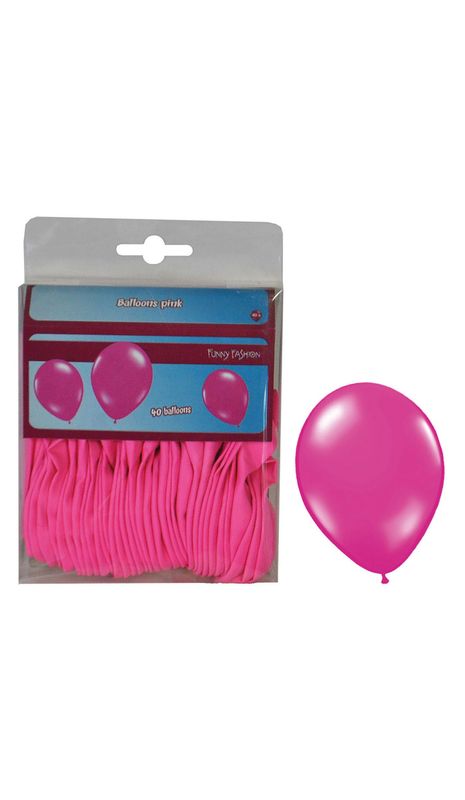 40 Latexballons 25cm Rosa