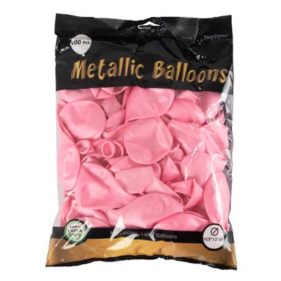 100 ballonnen 30cm Metallic rose