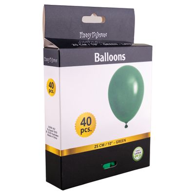 40 Latexballons 25cm Grün