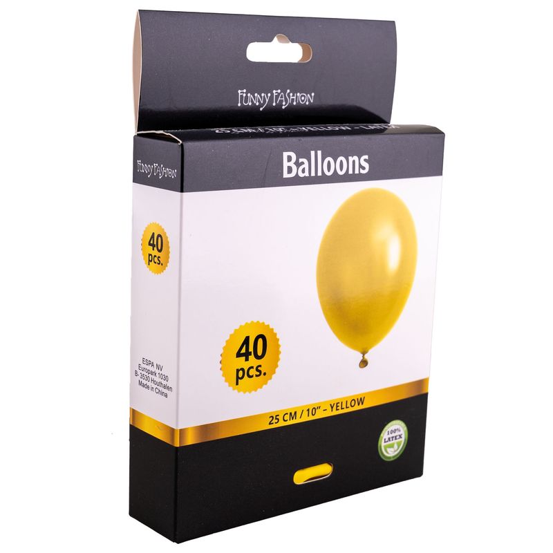 40 Gele ballonnen 25cm