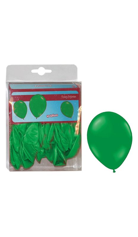 40 Latexballons 25cm Grün