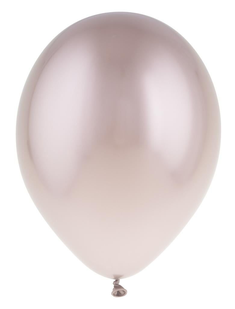 12 Latexballons Chrome Rosé 30cm