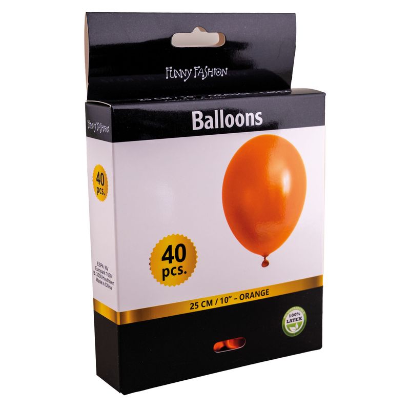 40 Oranje ballonnen 25cm