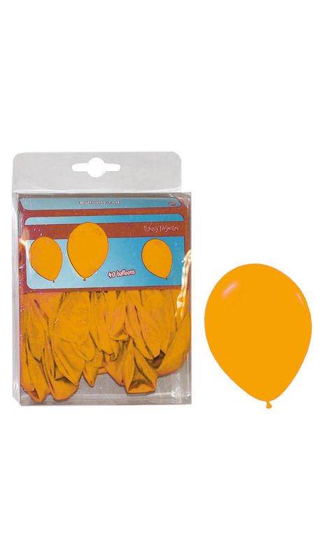 40 Latexballons 25cm Orange