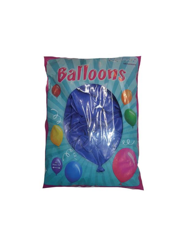 100 ballonnen 30cm navy Blauw