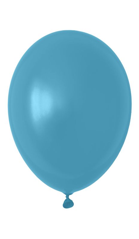 100 Uni Luftballons Hellblau 30cm
