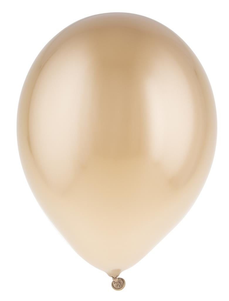 12 Latexballons Chrome Gold 30cm