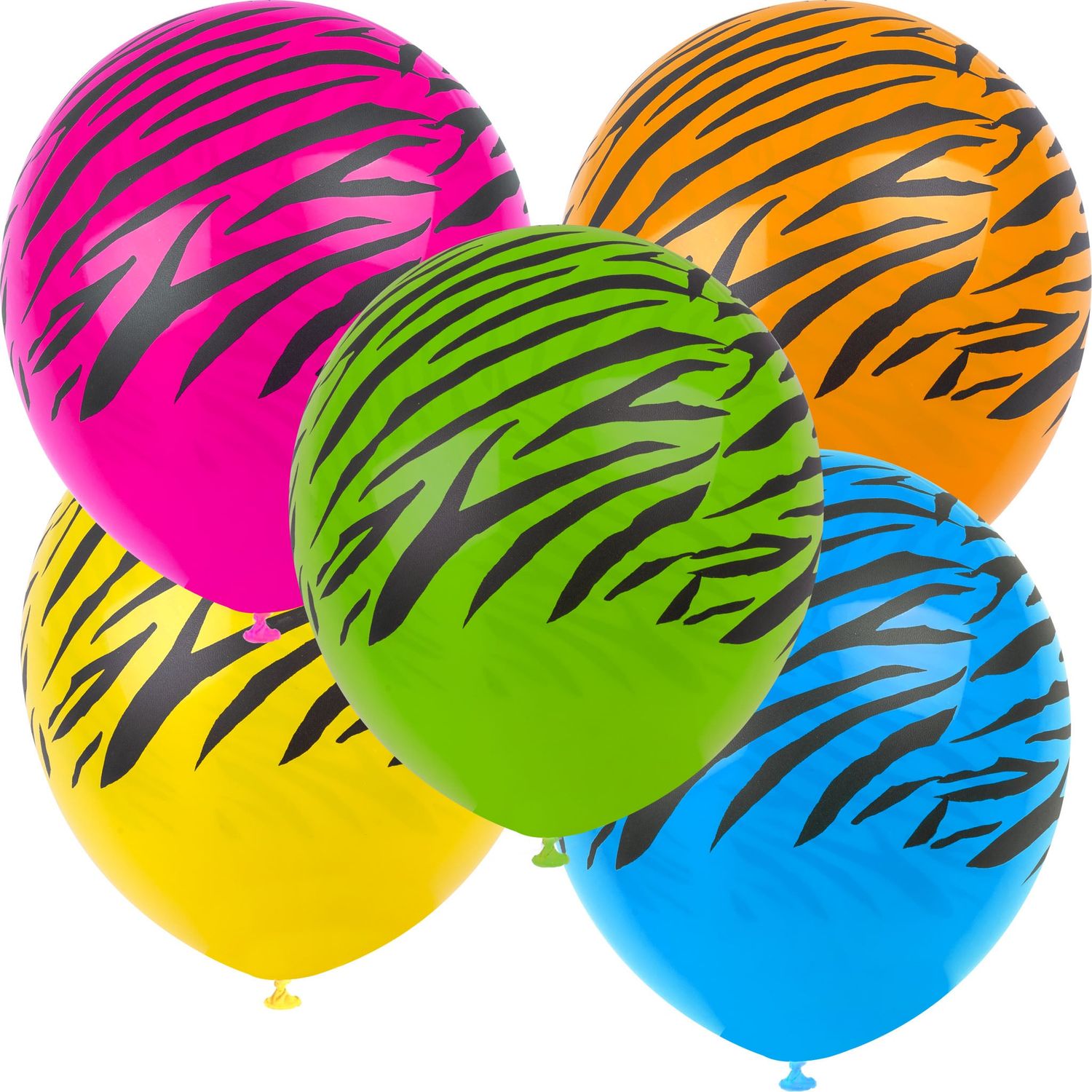 12 Luftballons Zebra Print 30cm
