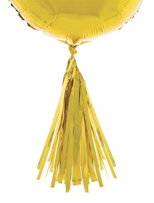 5 Ballon-Quasten Gold
