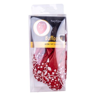 12 Luftballons I LOVE YOU 30cm