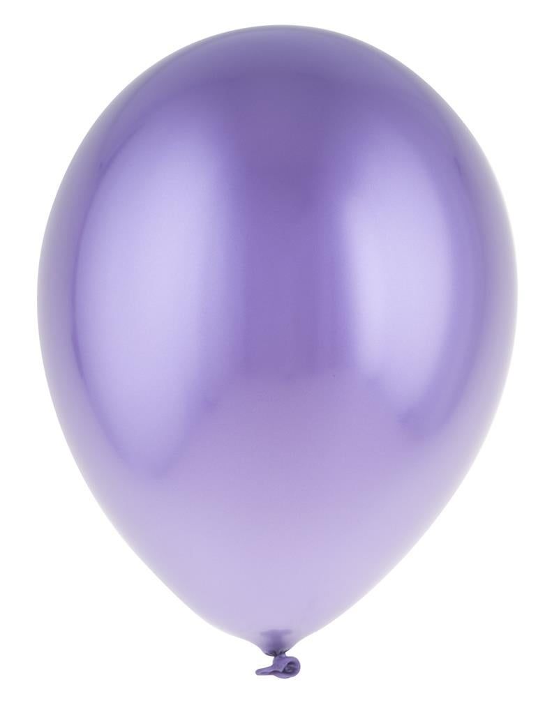 12 ballonnen 30cm chroom Paars