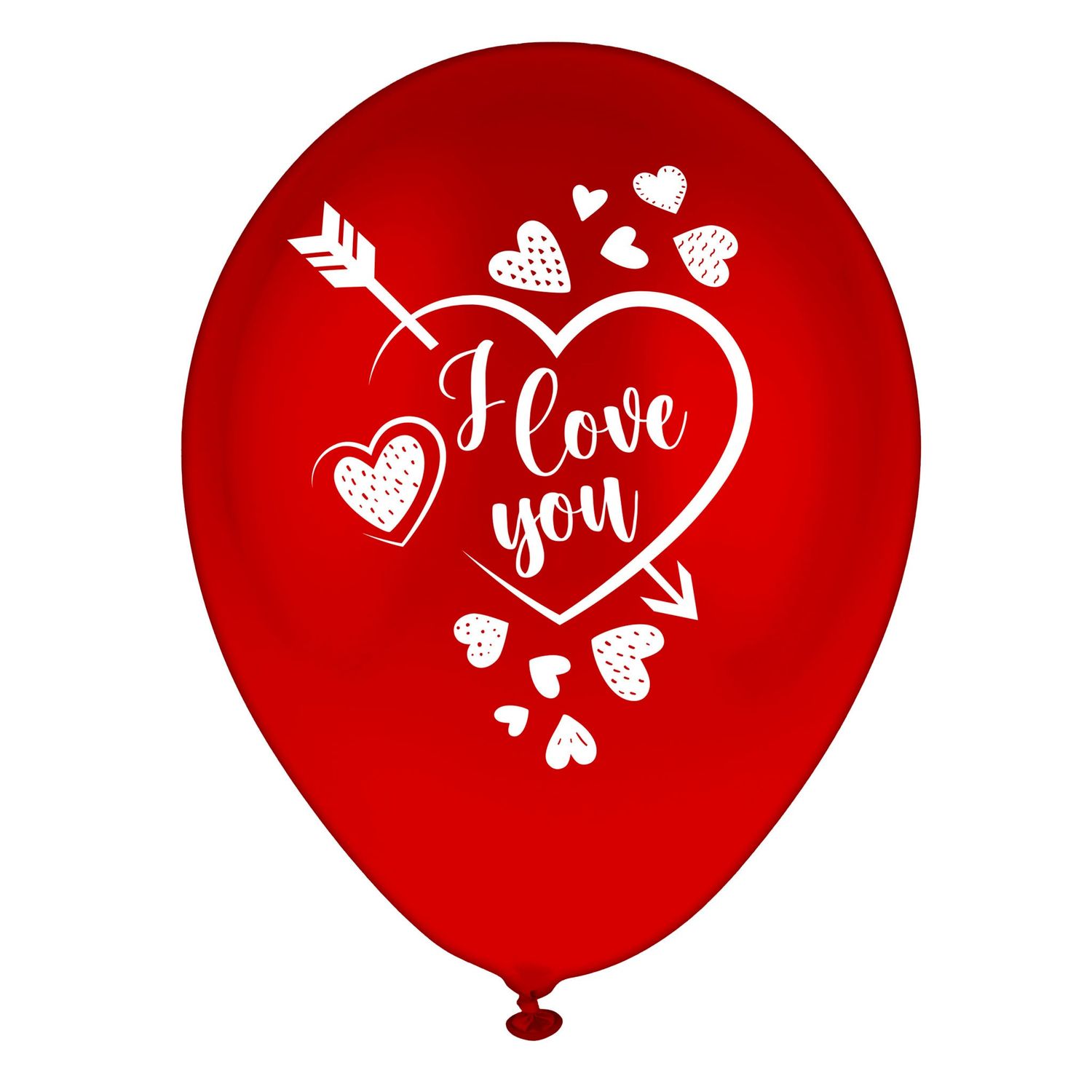 12 Luftballons I LOVE YOU 30cm