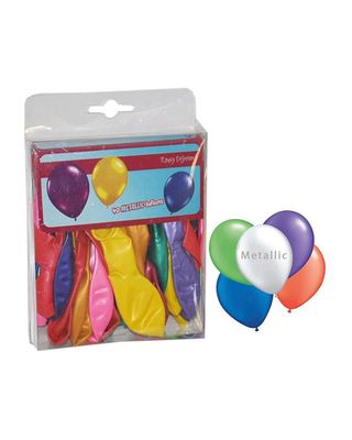 40 buntes Luftballons 25cm Metallic 40 buntes Luftballons 25cm Metallic