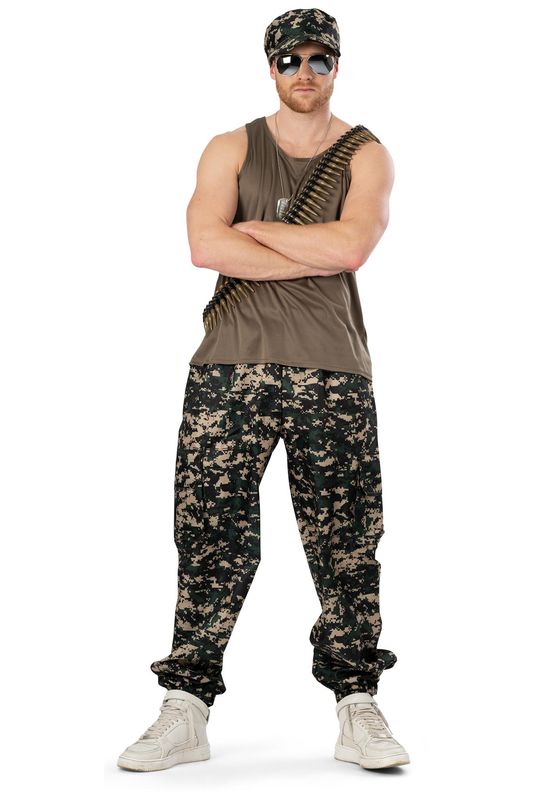 Armee Andy Herrenkostüm 2-Tlg.