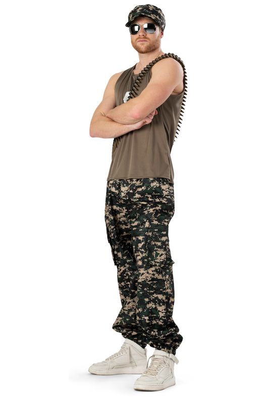 Armee Andy Herrenkostüm 2-Tlg.