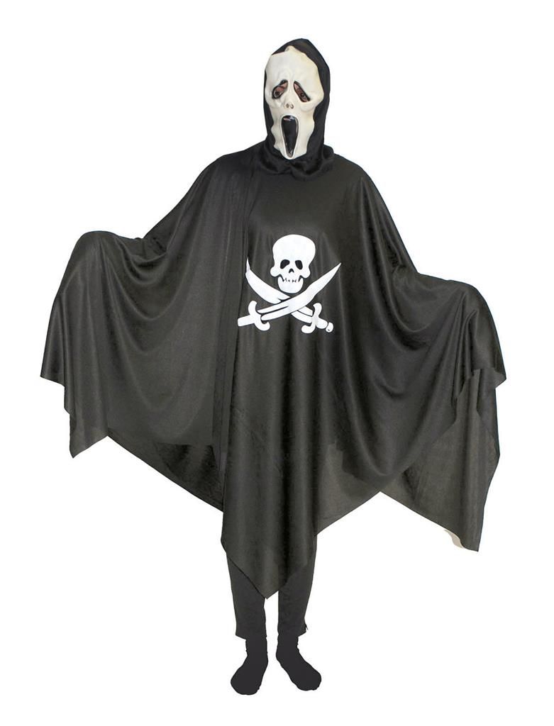 Skelett-Poncho 2-tlg. Skelett-Poncho 2-tlg.