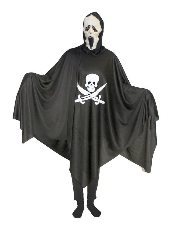 Skelett-Poncho 2-tlg.